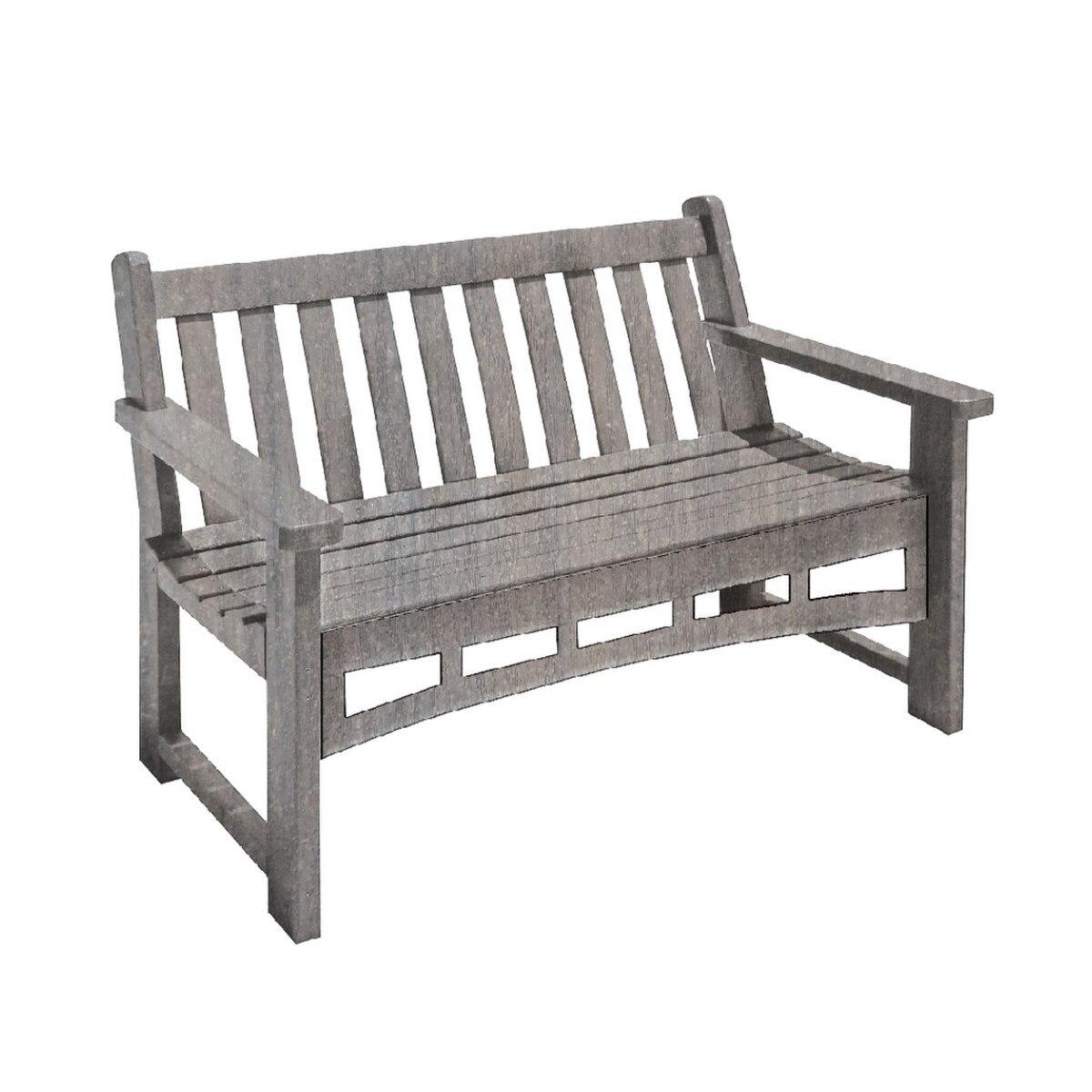 4' Heritage Bench Coastal Gray